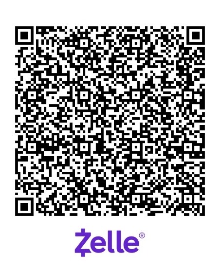 Zelle — scan in your bank app to pay